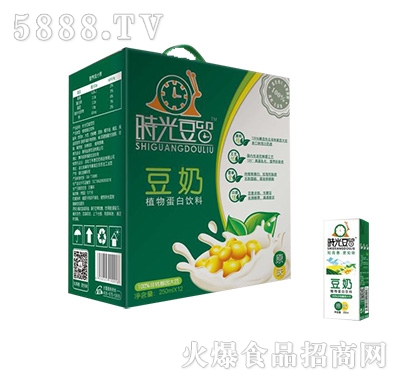 時(shí)光豆留豆奶植物蛋白飲料200mlx12盒