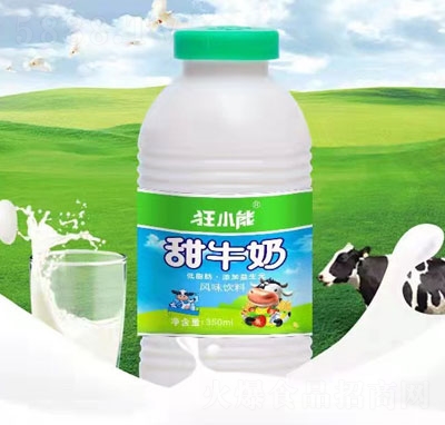 狂小能甜牛奶乳味飲料風味飲料早餐奶