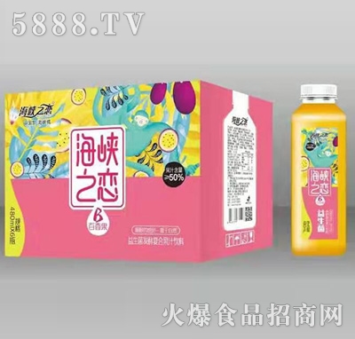 海峽之戀百香果益生菌發(fā)酵復(fù)合果汁飲料480mlx6瓶