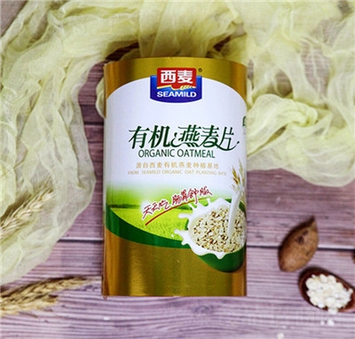西麥有機(jī)燕麥片谷物健康營(yíng)養(yǎng)早餐代餐飽腹麥片即食燕麥片罐裝