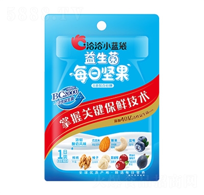 洽洽堅果炒貨小藍(lán)袋益生菌每日堅果休閑零食