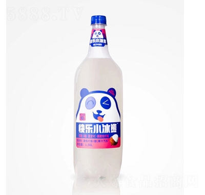 快樂小冰熊荔枝味膳食纖維+維C果汁汽水800ml