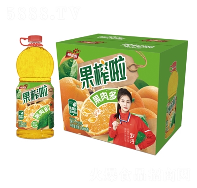 柯菲雪果榨啦果肉多果汁飲料2.58LX6瓶