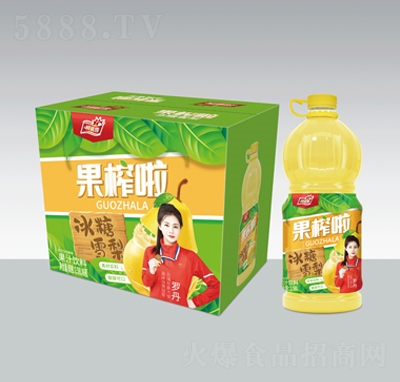 柯菲雪果榨啦冰糖雪梨果汁飲料2.58LX6瓶
